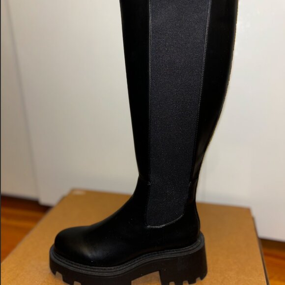 ZARA Threaded Knee High Boots - Picture 4 of 4